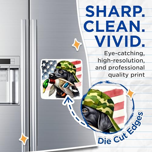 (2 Pack) Dog Hunting Magnets Magnets - 5" On Longest Side - Made in USA - Sticks to Refrigerators & Metal Surfaces - MAG8662