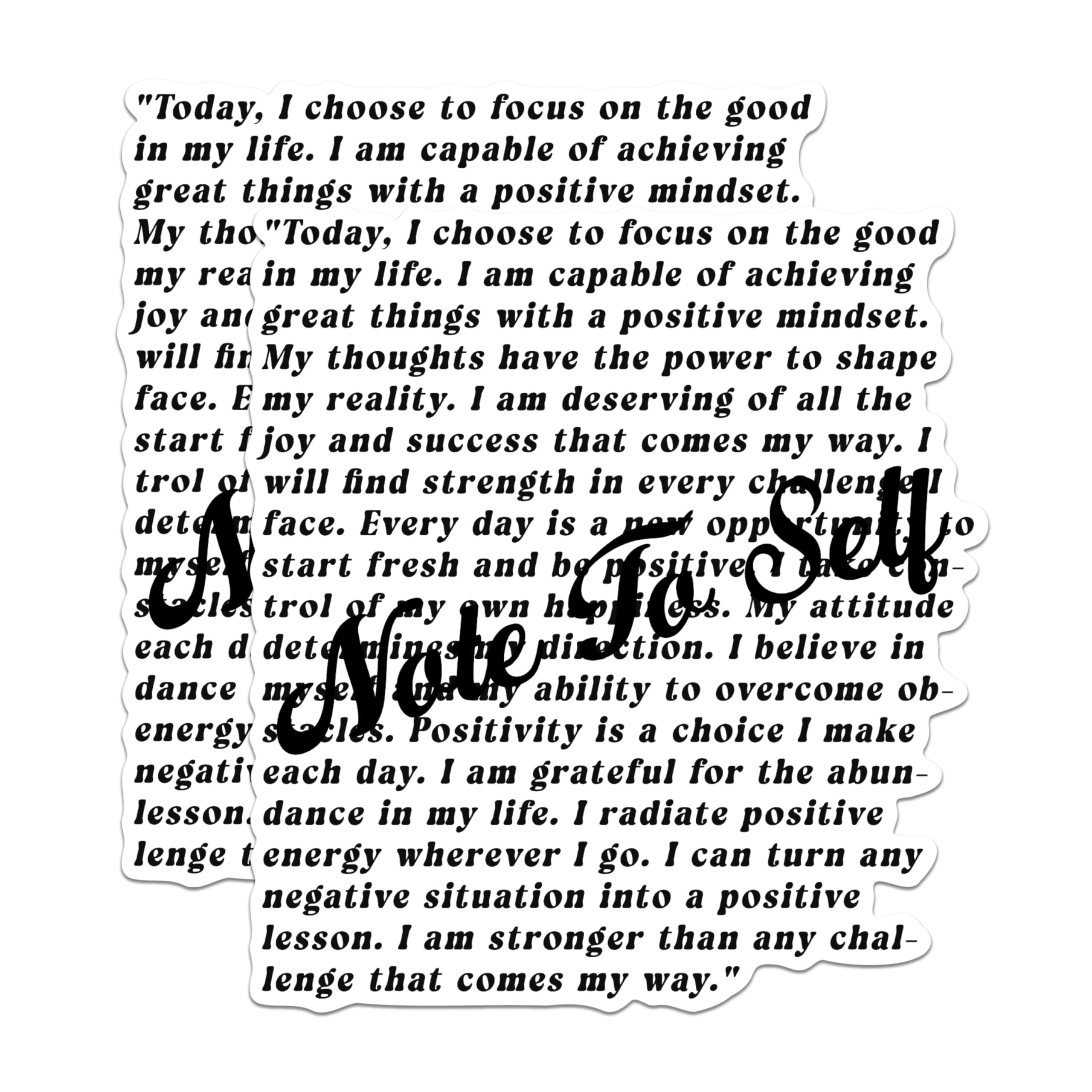 (2 Pack) Positive Affirmation Magnets - Motivational Quote Magnets - Inspirational Message Magnets- 5" On Longest Side - for Fridges, Toolboxes, Cars - Made in USA - MAG3018