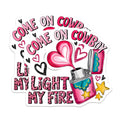 (2 Pack) Come on Cowboy Light My Fire Magnets - Sassy Western Decor - Cowgirl Bachelorette Party - 5 Inches On Longest Side - Thick Durable Magnet - Made in USA - MAG25048