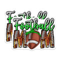 (2 Pack) Football Mom Magnets - Leopard Print Sports Mama - Game Day Team Fan Decor - 5 Inches On Longest Side - Thick Durable Magnet - Made in USA - MAG23295