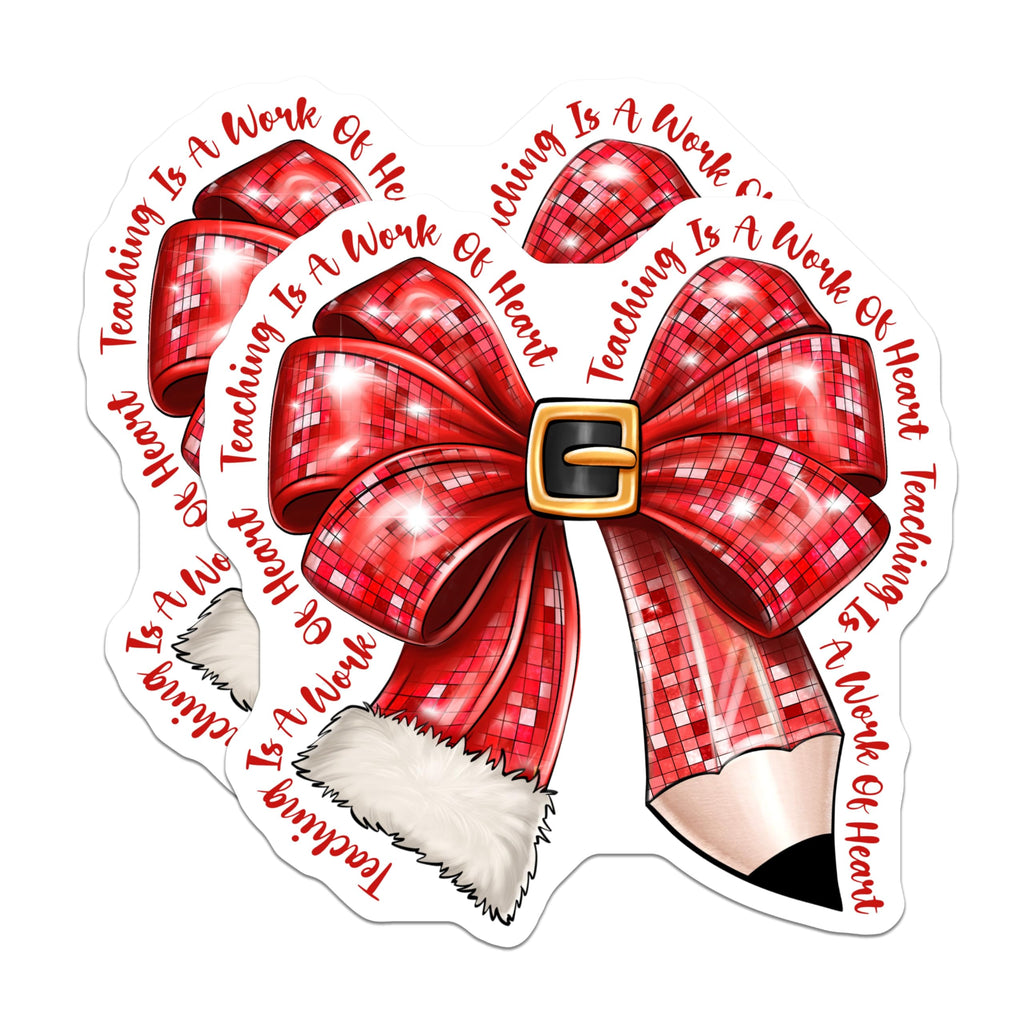 (2 Pack) Teacher Appreciation Magnets - Holiday Teacher Decor - Educational Christmas Magnet for Teachers - 5 Inches On Longest Side - Thick Durable Magnet - Made in USA - MAG28146