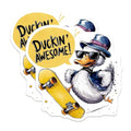 (2 Pack) Funny Duck Stickers - Awesome Duck Decals - 5" On Longest Side - Sticks to Smooth Flat Surfaces - Made in USA - BMCS8543 - BMCS8543
