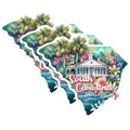 (3 Pack) South Carolina Decals - Watercolor State Art - Palmetto State Decal - 3 Inches On Longest Side - Easy Peel & Apply - Made in USA - 3MCS0162