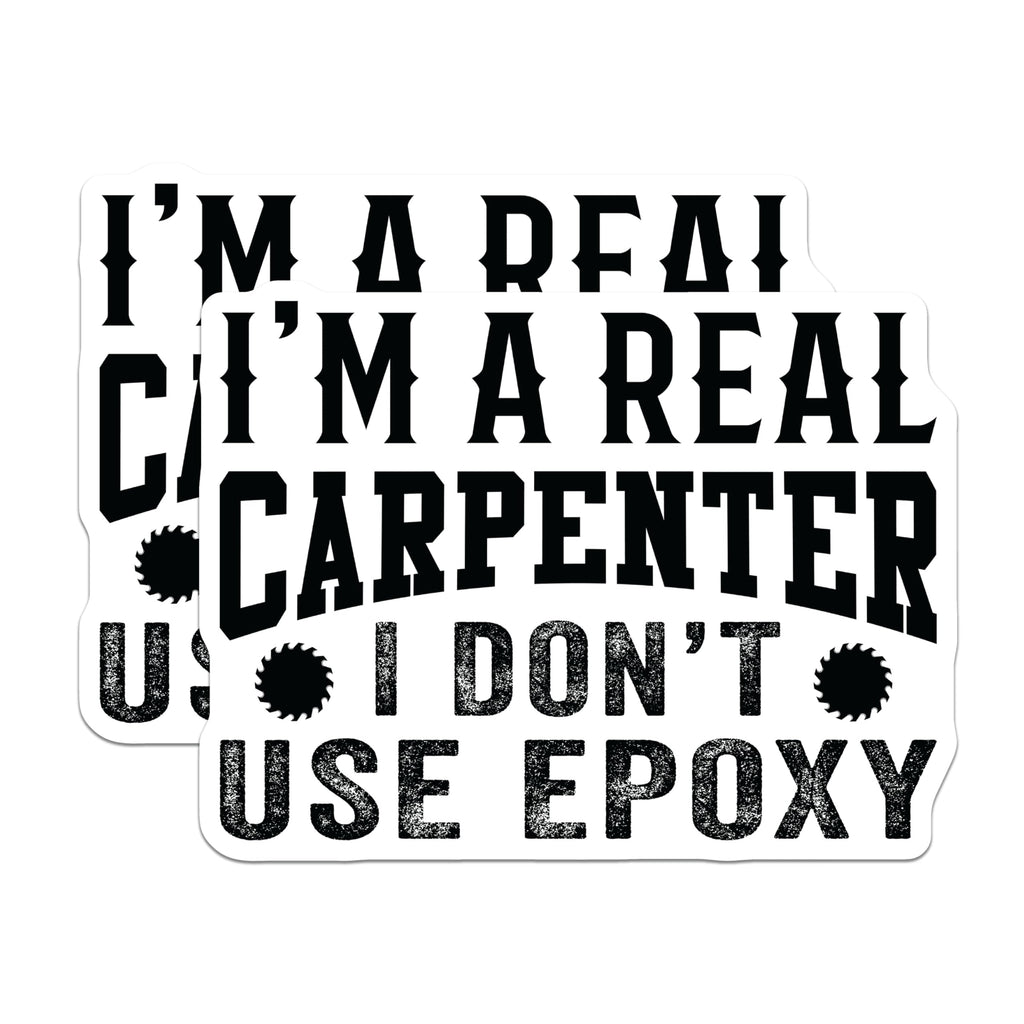 (2 Pack) Carpenter Magnets - Woodworking Humor Decor - Tradesman Garage Art - Builder Fridge Magnets - 5 Inches On Longest Side - Thick Durable Magnet - Made in USA - MAG22446