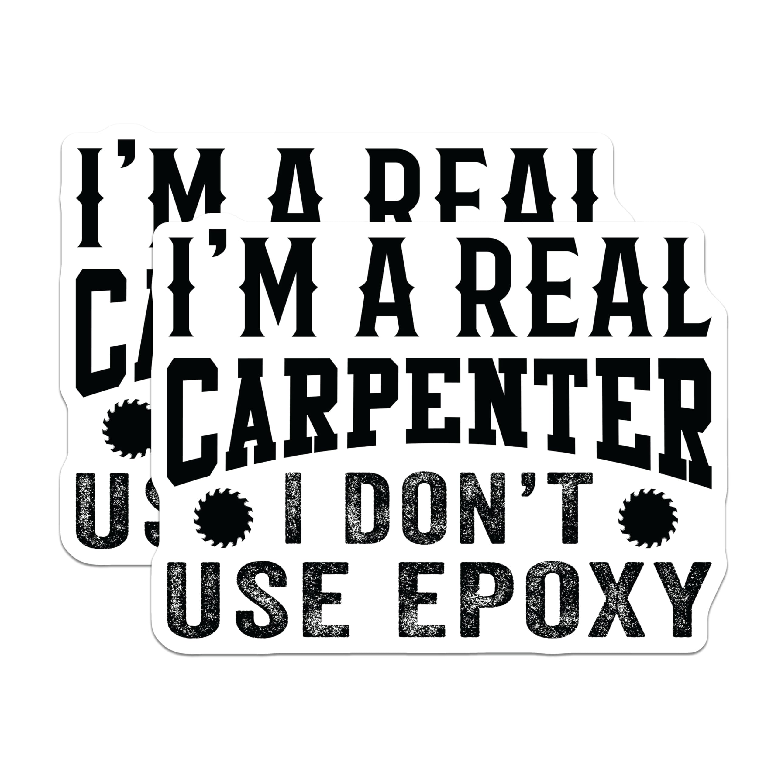 (2 Pack) Carpenter Magnets - Woodworking Humor Decor - Tradesman Garage Art - Builder Fridge Magnets - 5 Inches On Longest Side - Thick Durable Magnet - Made in USA - MAG22446