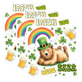 (3 Pack) St Patricks Day Bear Decals - Irish You were Beer - Rainbow Laptop Decals - 3 Inches On Longest Side - Easy Peel & Apply - Made in USA - 3MCS7164