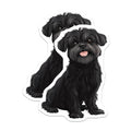 (2 Pack) Black Schnauzer Magnets - Cute Dog Art Refrigerator Decor - Pet Owner Animal Lover Accessories - 5 Inches On Longest Side - Thick Durable Magnet - Made in USA - MAG25707