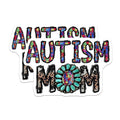 (2 Pack) Autism Mom Magnets - Puzzle Piece Awareness - Western Boho Mama Support - 5 Inches On Longest Side - Thick Durable Magnet - Made in USA - MAG30369