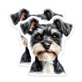 (2 Pack) Schnauzer Dog Magnets - Pet Lover Gift - Fridge Locker Decoration - 5" On Longest Side - Premium Magnet - for Cars, Refrigerators, Toolboxes, Lockers - Made in USA - MAG14032