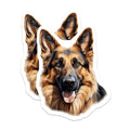 (2 Pack) German Shepherd Magnets - Dog Owner Magnet - Pet Lover Refrigerator Decor - 5 Inches On Longest Side - Thick Durable Magnet - Made in USA - MAG28477