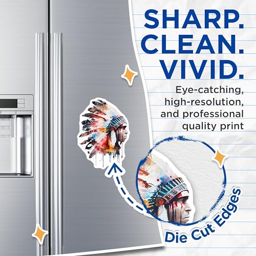 (2 Pack) Native American Headdress Magnets Magnets - 5" On Longest Side - Made in USA - Sticks to Refrigerators & Metal Surfaces - MAG9018
