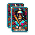 (2 Pack) Dia de Los Muertos Baseball Magnets - Sugar Skull Sports Player - Vibrant Skeleton Art Decor - 5 Inches On Longest Side - Thick Durable Magnet - Made in USA - MAG25737