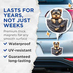 (2 Pack) Cute Yorkshire Terrier Magnets - Dog Magnets - Fridge Magnets - Animal Magnets - Loving Dog - 5" On Longest Side - for Cars, Fridges, Toolboxes - Made in USA - MAG4573
