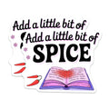 (2 Pack) Add a Little bit of Spice Magnets - Foodie Kitchen Decor - Chili Pepper Recipe Book Art - 5 Inches On Longest Side - Thick Durable Magnet - Made in USA - MAG39149