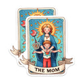 (2 Pack) The Mom Tarot Card Magnets - Mystical Motherhood Celestial Art - Nurturing Mama Figure Decor - 5 Inches On Longest Side - Thick Durable Magnet - Made in USA - MAG22163