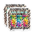 (2 Pack) Don't Talk to Me Until I've Had My Loaded Tea Magnets - Funny Kitchen Decor - 5" On Longest Side - for Cars, Fridges, Toolboxes - Made in USA - MAG8300