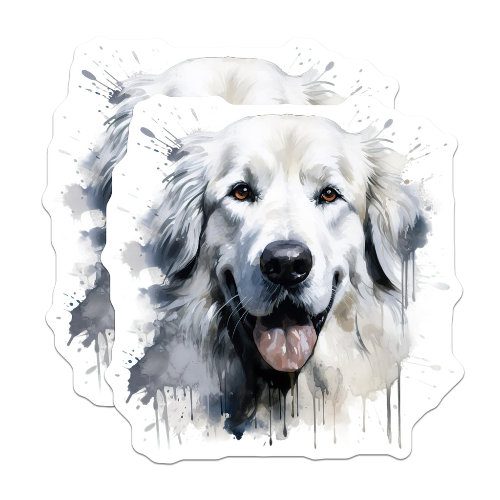 (2 Pack) Golden Retriever Watercolor Magnets - Dog Lover Fridge Decor - Pet Parent Kitchen Art - 5 Inches On Longest Side - Thick Durable Magnet - Made in USA - MAG28201