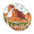 (2 Pack) Capitol Reef National Park Bumper Magnet - US National Park - Choose from 63 Parks - 5" On Longest Side - Decal for Car Bumper, Laptop, Water Bottle, Wall, and Window - MAG1604
