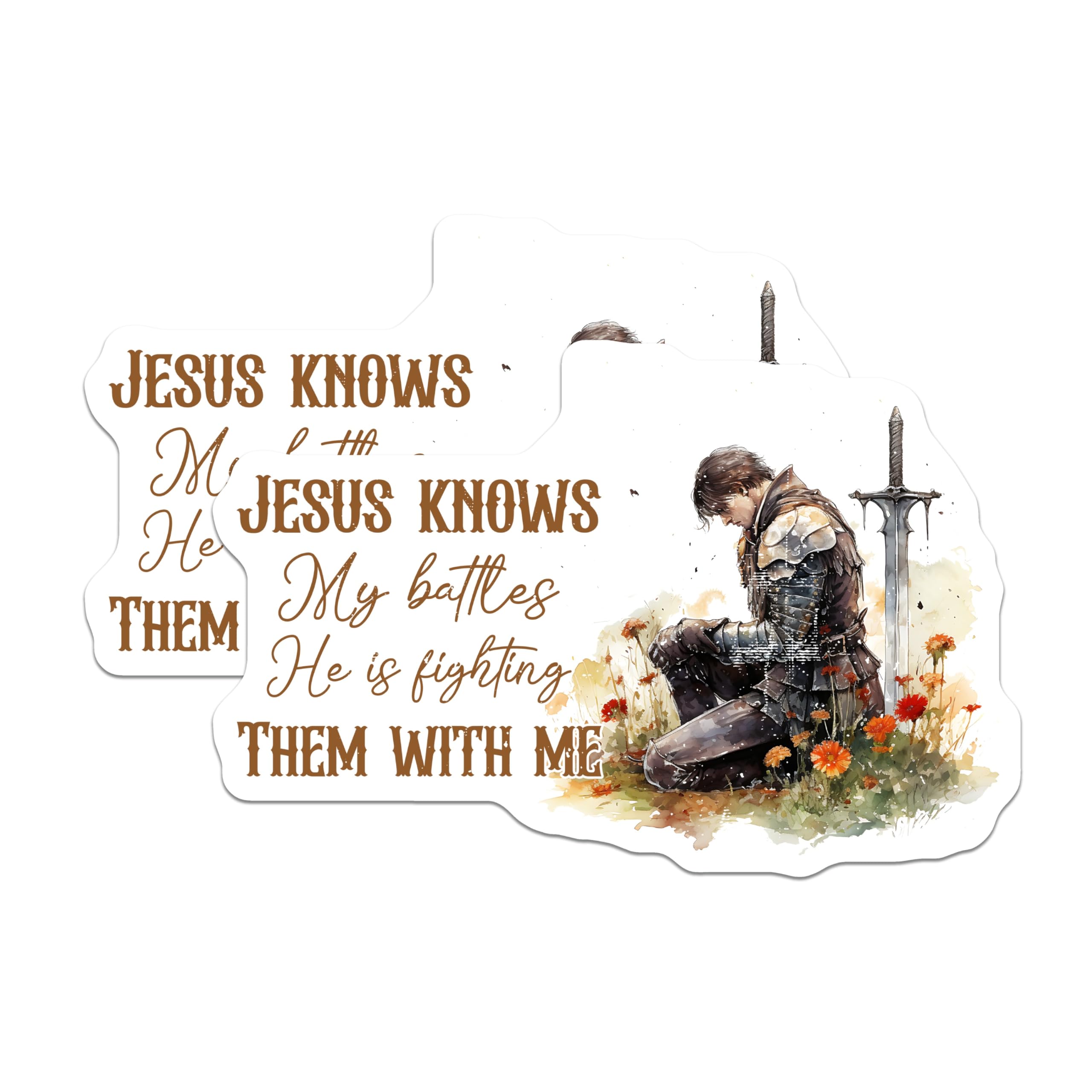(2 Pack) Christian Faith Magnets - Inspirational Jesus Quote - Spiritual Encouragement Decor - 5 Inches On Longest Side - Thick Durable Magnet - Made in USA - MAG29047