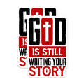 (2 Pack) Christian Magnets - God is Still Writing Your Story - Encouraging Faith Quote - Religious Cross Spiritual Decor - 5 Inches On Longest Side - Thick Durable Magnet - Made in USA - MAG20155