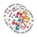 (2 Pack) What Makes You Different Magnets Magnets - Puzzle Piece Design - 5" On Longest Side - Made in USA - Sticks to Refrigerators & Metal Surfaces - MAG9172