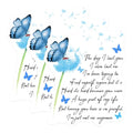 (3 Pack) Butterfly Decals - Memorial Quote - Remembrance Decals - 3 Inches On Longest Side - Easy Peel & Apply - Made in USA - 3MCS4905