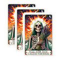 (3 Pack) Sage and Bridges Decals - Skeleton Laptop Decals - Tarot Card Inspired Decal - 3 Inches On Longest Side - Easy Peel & Apply - Made in USA - 3MCS4055