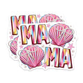 (2 Pack) Mama Magnets - Mermaid Aesthetic Decor - Coastal Mom Accessories - 5 Inches On Longest Side - Thick Durable Magnet - Made in USA - MAG25354