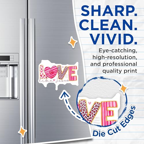 (2 Pack) Love Like Jesus Magnets Magnets - Christian Home Decor - 5" On Longest Side - Made in USA - Sticks to Refrigerators & Metal Surfaces - MAG8948