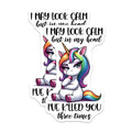 (2 Pack) Sarcastic Unicorn Magnets - Funny Unicorn Quote - Rainbow Unicorn Decor - 5" On Longest Side - Premium Magnet - for Cars, Refrigerators, Toolboxes, Lockers - Made in USA - MAG16723