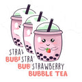 (3 Pack) Strawberry Bubble Tea Decals - Boba Tea Sticker - Laptop Decal - 3 Inches On Longest Side - Easy Peel & Apply - Made in USA - 3MCS6524