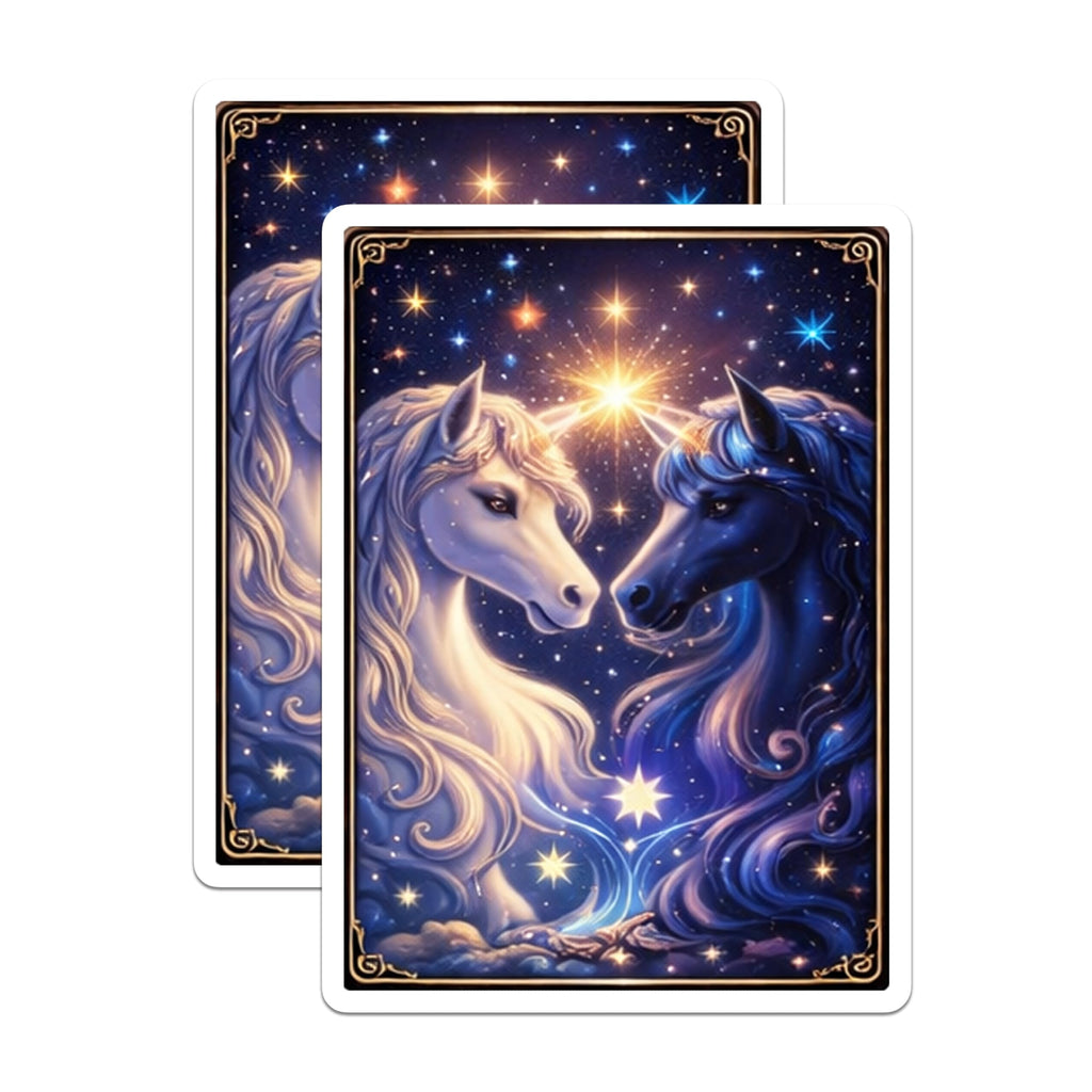 (2 Pack) Unicorn Magnets - Celestial Decor - Fantasy Art Fridge Magnets - 5" On Longest Side - Premium Magnet - for Cars, Refrigerators, Toolboxes, Lockers - Made in USA - MAG16028