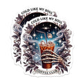 (2 Pack) Cold Like My Soul Stickers - Coffee Club - Gothic Coffee Lover Decal - 5" On Longest Side - Sticks to Smooth Flat Surfaces - Made in USA - BMCS9939