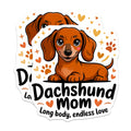(2 Pack) Dachshund Mom Magnets - Wiener Dog Owner Decor - Pet Parent Cute Dog Design - 5 Inches On Longest Side - Thick Durable Magnet - Made in USA - MAG26933