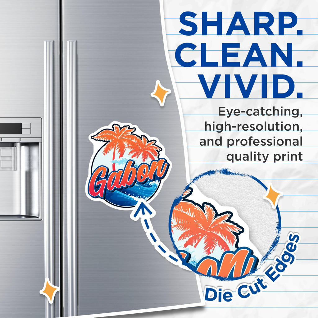 (2 Pack) Gabon Magnets - Tropical Island - Travel Souvenir - 5" On Longest Side - Premium Magnet - for Cars, Refrigerators, Toolboxes, Lockers - Made in USA - MAG17830