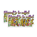 (2 Pack) Blessed Mammy Magnets - Grandparent Appreciation - Floral Butterfly Sunflower - Mothers Day Present - 5 Inches On Longest Side - Thick Durable Magnet - Made in USA - MAG25715