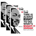 (3 Pack) Martin Luther King Jr Decals - MLK Quote - Civil Rights Leader - 3 Inches On Longest Side - Easy Peel & Apply - Made in USA - 3MCS2531