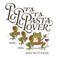 (3 Pack) Pasta Lover Frog Decals - Funny Frog Stickers - Foodie Decal - 3 Inches On Longest Side - Easy Peel & Apply - Made in USA - 3MCS2980