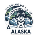 (2 Pack) Alaskan Husky Magnets - Growing Up in Alaska Decor - Cute Dog Magnets - 5" On Longest Side - Premium Magnet - for Cars, Refrigerators, Toolboxes, Lockers - Made in USA - MAG18914