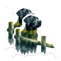 (2 Pack) Labrador Retriever Magnets - Black Lab Decor - Dog Breed Lover Fridge Decor - 5" On Longest Side - Premium Magnet - for Cars, Refrigerators, Toolboxes, Lockers - Made in USA - MAG14278