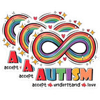 (3 Pack) Autism Awareness Decals - Rainbow Infinity Symbol - Autism Love and Acceptance - 3 Inches On Longest Side - Easy Peel & Apply - Made in USA - 3MCS8457