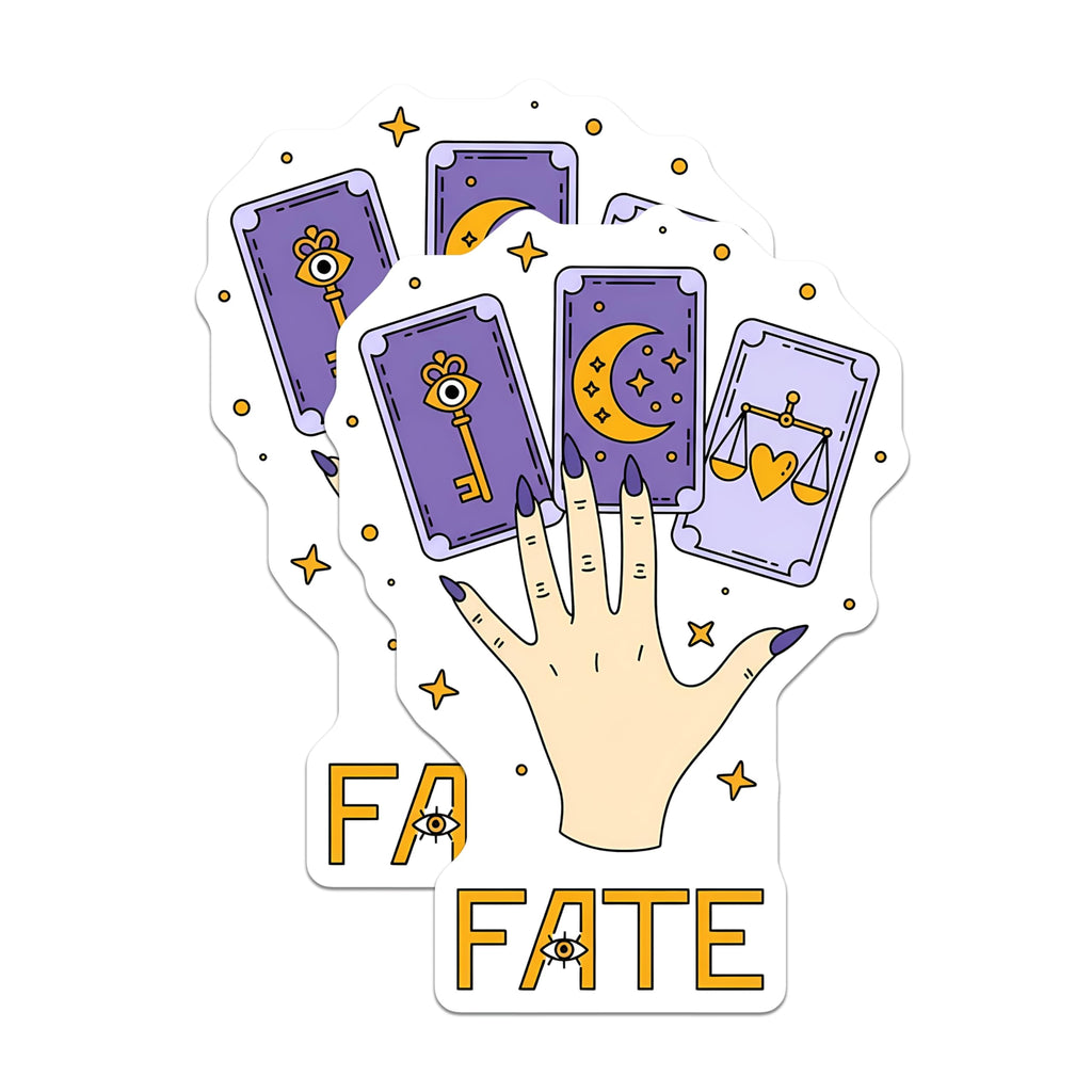 (2 Pack) Mystical Fate Magnets - Tarot Divination Hand Art - Celestial Occult Decor - 5 Inches On Longest Side - Thick Durable Magnet - Made in USA - MAG22755