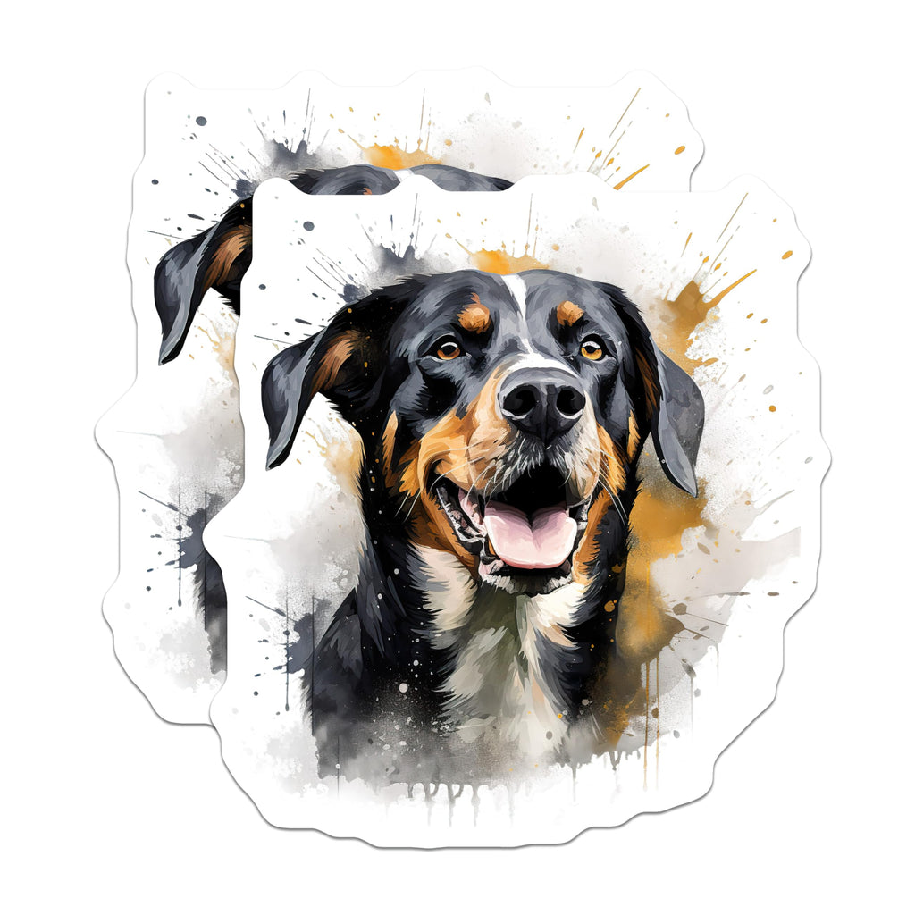 (2 Pack) Bernese Mountain Dog Magnets - Watercolor Dog Art - Pet Lover Fridge Accessory - 5 Inches On Longest Side - Thick Durable Magnet - Made in USA - MAG28749