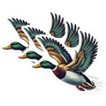 (3 Pack) Flying Duck Decals - Laptop Decal - Bird Decals - 3 Inches On Longest Side - Easy Peel & Apply - Made in USA - 3MCS4810