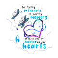 (2 Pack) in Loving Memory Magnets - Dragonfly Remembrance - Sympathy Condolence Keepsake - 5 Inches On Longest Side - Thick Durable Magnet - Made in USA - MAG39079
