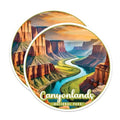 (2 Pack) Canyonlands National Park Bumper Magnet - US National Park - Choose from 63 Parks - 5" On Longest Side - Decal for Car Bumper, Laptop, Water Bottle, Wall, and Window - MAG1630