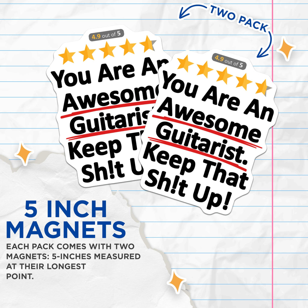 (2 Pack) 5" On Longest Side Magnet - Sticks to Smooth Flat Surfaces - Made in USA - MAG9348