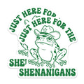 (2 Pack) Shenanigans Frog Magnets - Funny Frog Decor - Cowboy Frog Magnets - 5" On Longest Side - Premium Magnet - for Cars, Refrigerators, Toolboxes, Lockers - Made in USA - MAG16910
