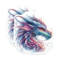 (2 Pack) Colorful Fantasy Dragon Magnets - Mythical Creature Art - Aesthetic Fridge Decor - Magic Inspired Magnet - 5 Inches On Longest Side - Thick Durable Magnet - Made in USA - MAG39331
