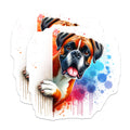 (2 Pack) Boxer Dog Magnets - Cute Puppy Art - Fridge Decor Hound Breed - 5" On Longest Side - Premium Magnet - for Cars, Refrigerators, Toolboxes, Lockers - Made in USA - MAG14767